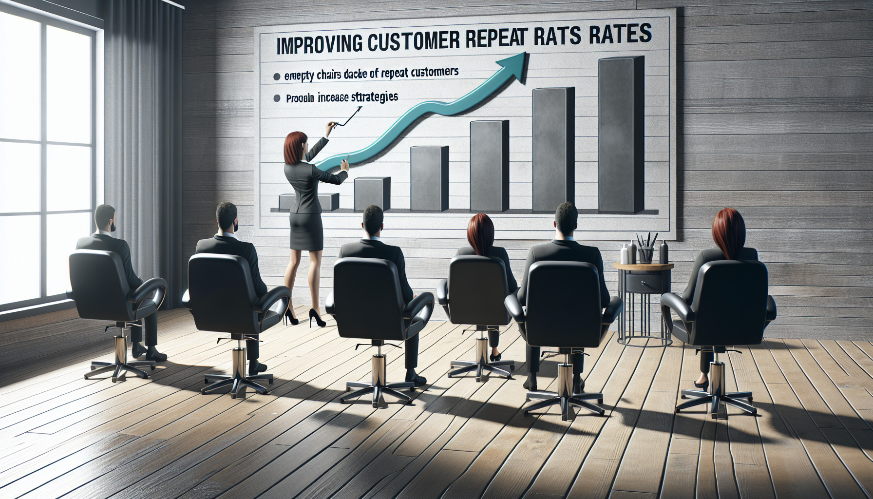 美容室におけるリピート率向上の重要性と現状の課題のイメージ画像