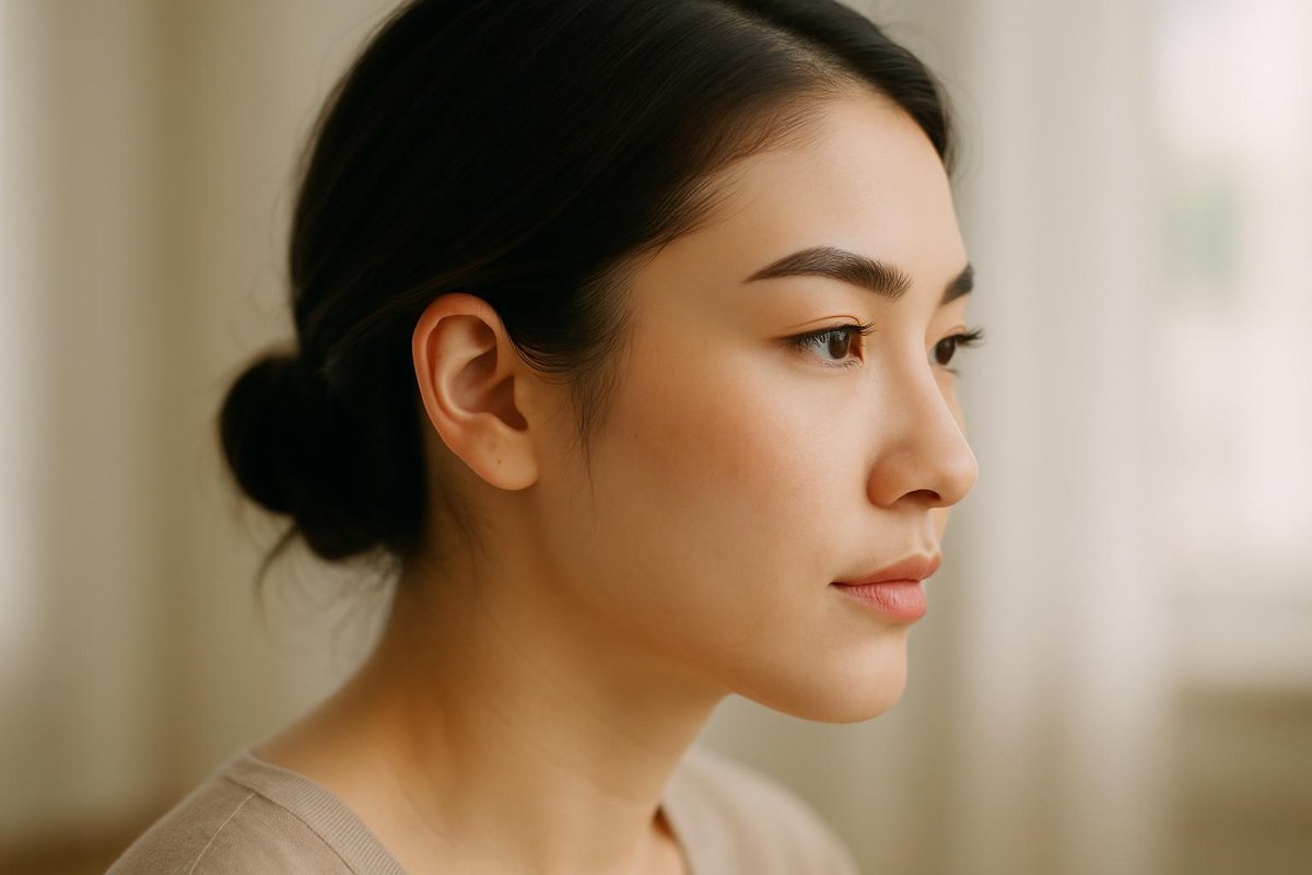 眉毛のタイプと顔立ちの関係性のイメージ画像